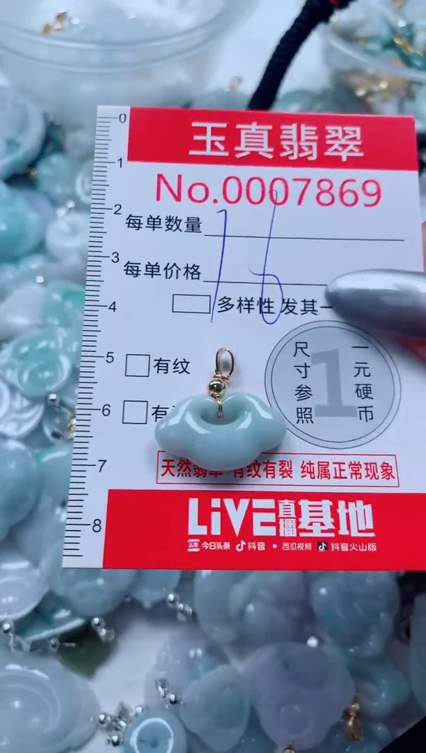 吊坠(不含链)未镶嵌翡翠7869