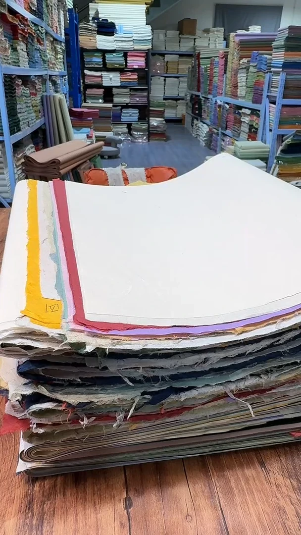 品相要求高慎拍！纯手工各种款式瑕疵套皮纸约35*85cm40张半生熟