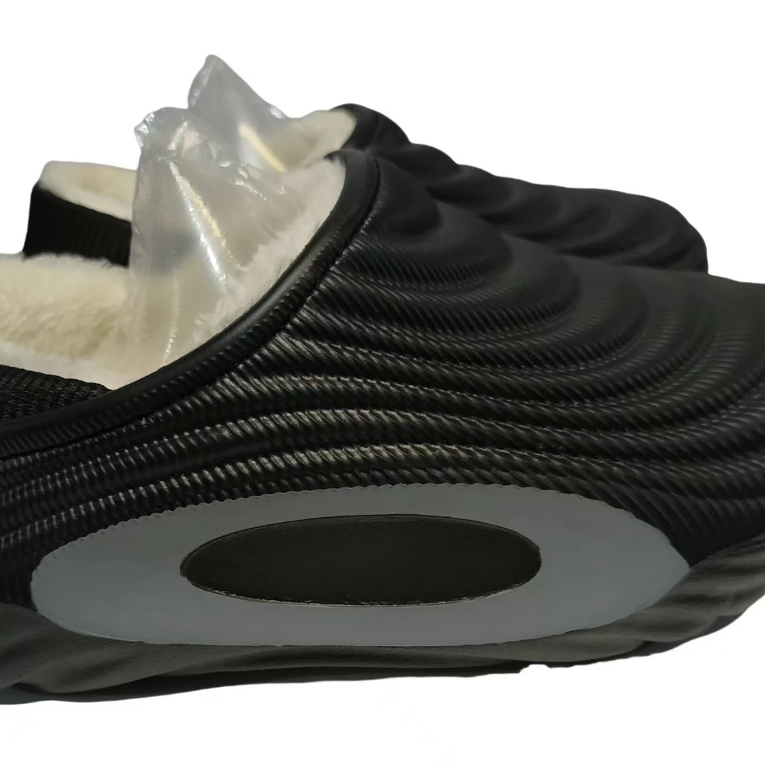 防水防滑加绒保暖包跟棉拖鞋男女款冬季室内室外两穿