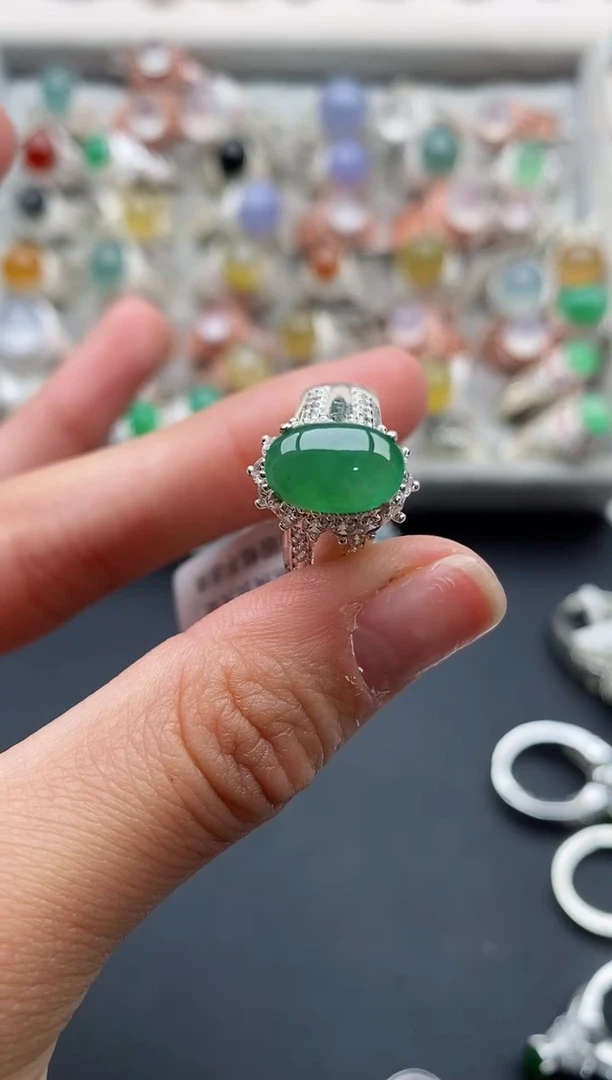 未镶嵌戒指翡翠6666666+5