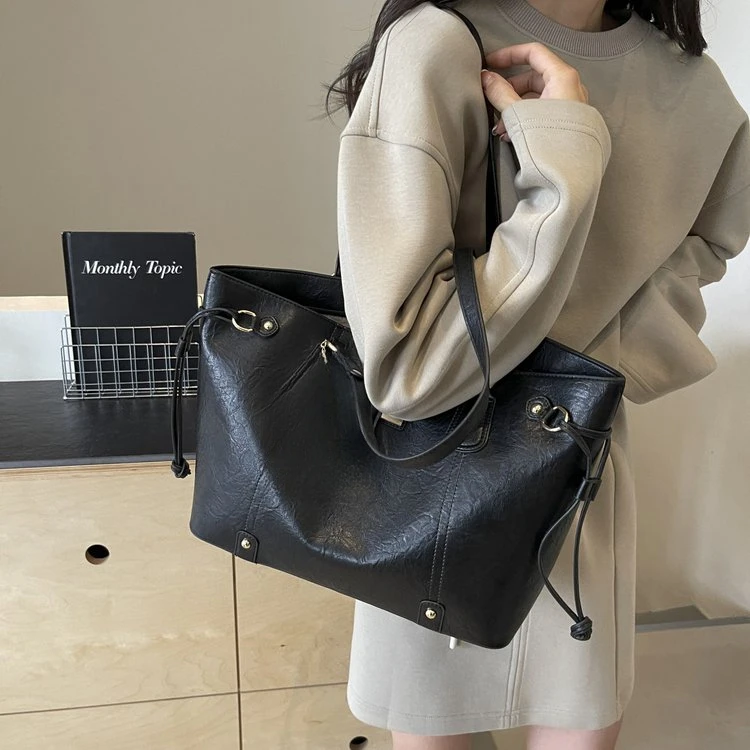 【阿芳专属】时尚防脏托特包简约风单肩包单肩百搭小众大包包