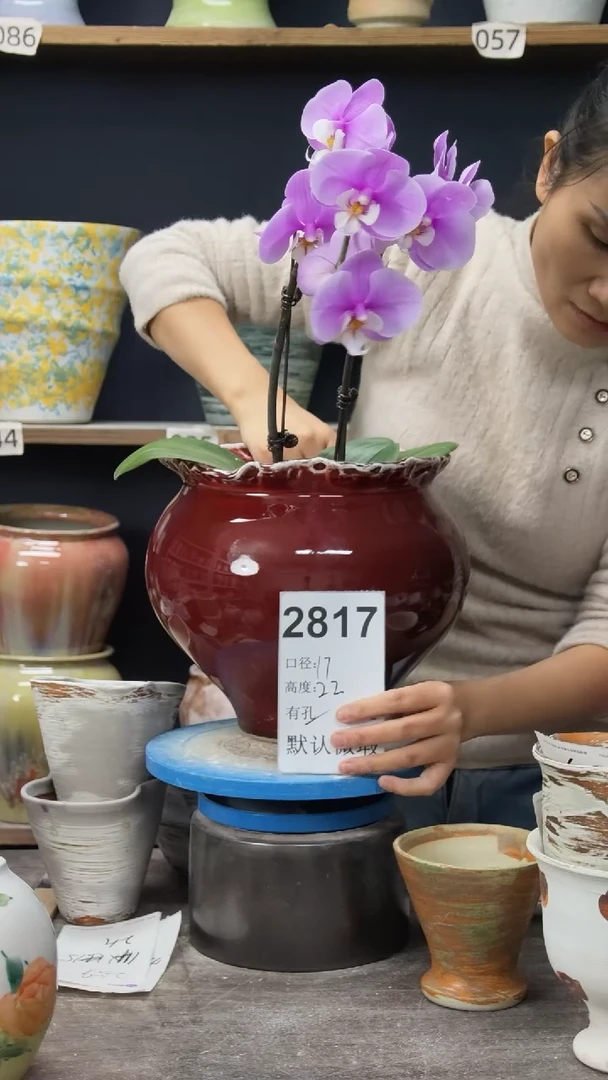 景德镇花盆默认微瑕2817【微瑕3个小白点】