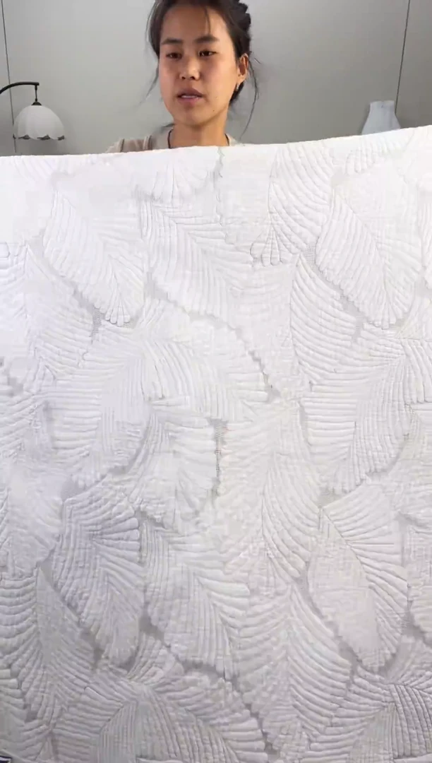 棉纯棉白色芭蕉叶230*250
