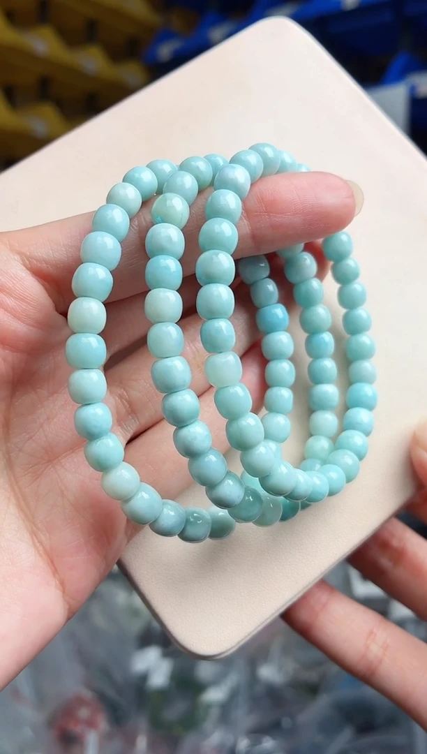 未镶嵌针钠钙石（海纹石）手串998多样性发其一