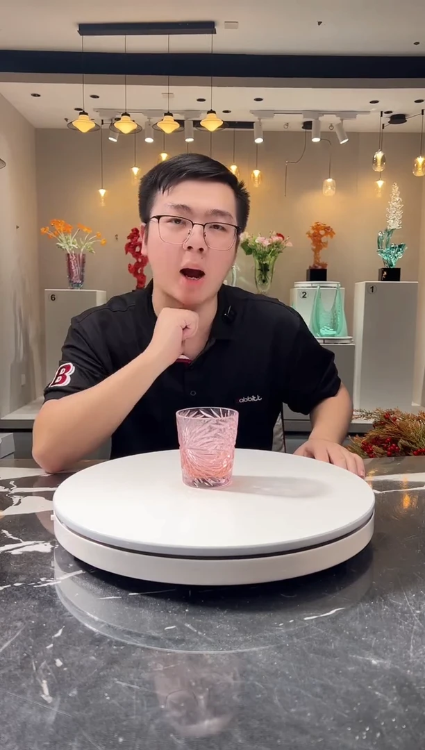 摆件巴比特美学-烟花江户切子杯