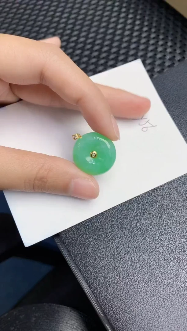 【闪购商品】翡翠颈饰18K金镶嵌000000000