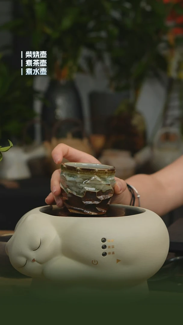 龙窑手工搅泥一杯