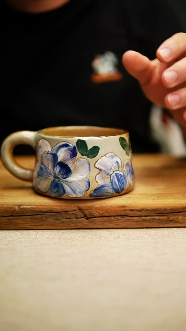 @@陶园瓷舍@@纯手工手绘@高温釉下彩