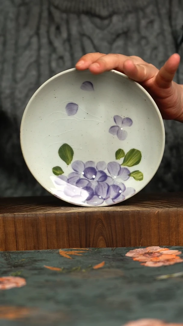 杯釉下彩手工手绘同款陶器