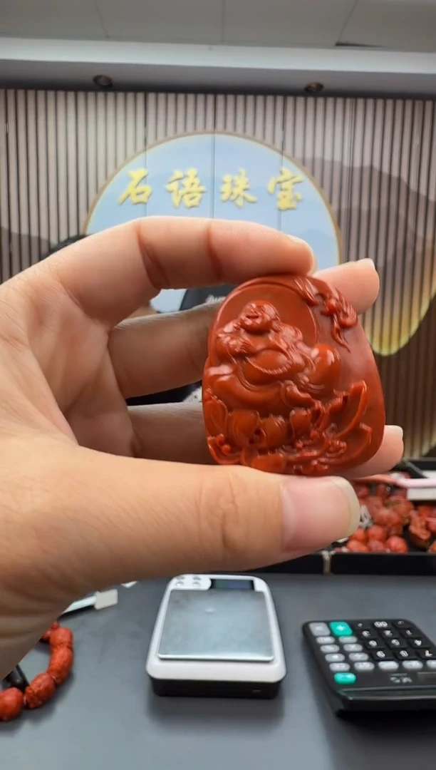未镶嵌雕刻南红玛瑙122ZB0916产品一个