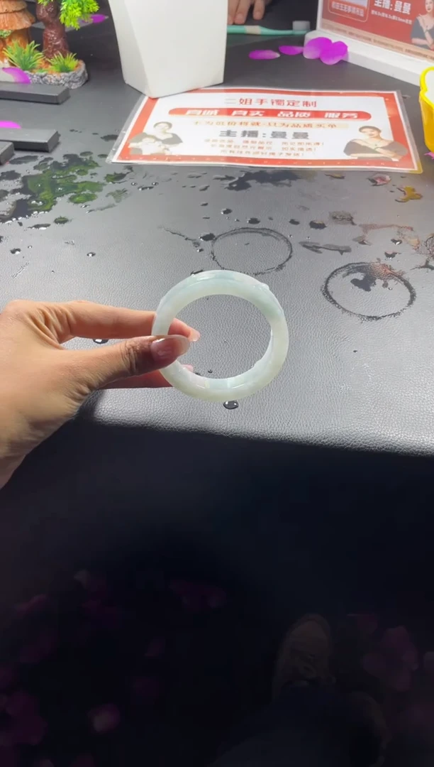 未镶嵌手镯定制翡翠随**欲正圈AJC5SZDZS