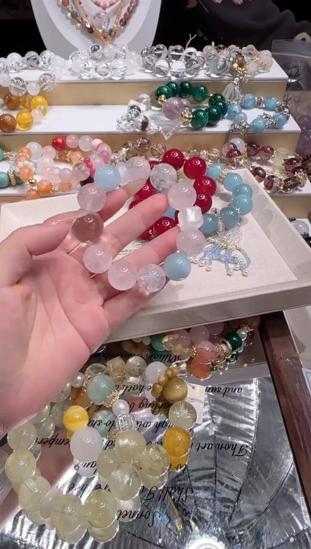 未镶嵌手串水晶多样性发一