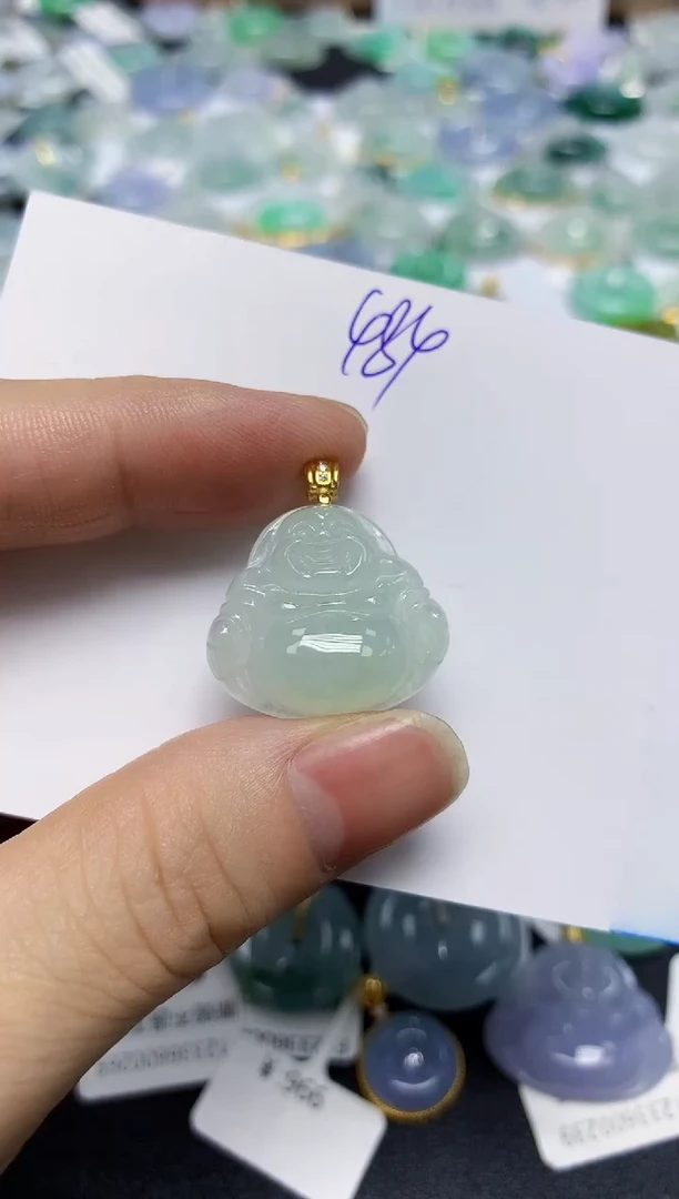 颈饰未镶嵌翡翠天然缅甸翡翠A货翡翠百元以上9元证书费自理