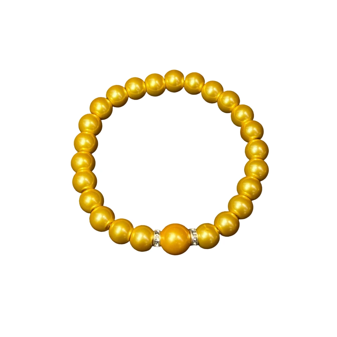 时尚金正圆贝珠手串G01-05赠礼盒(多样性发)