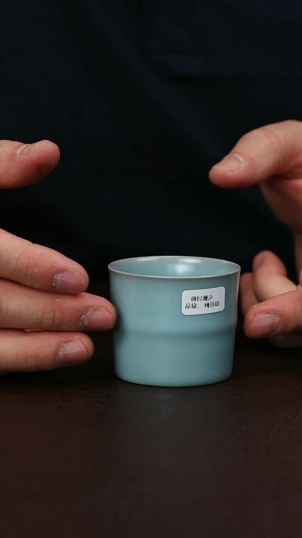 其他汝官窑精品小竹节杯77