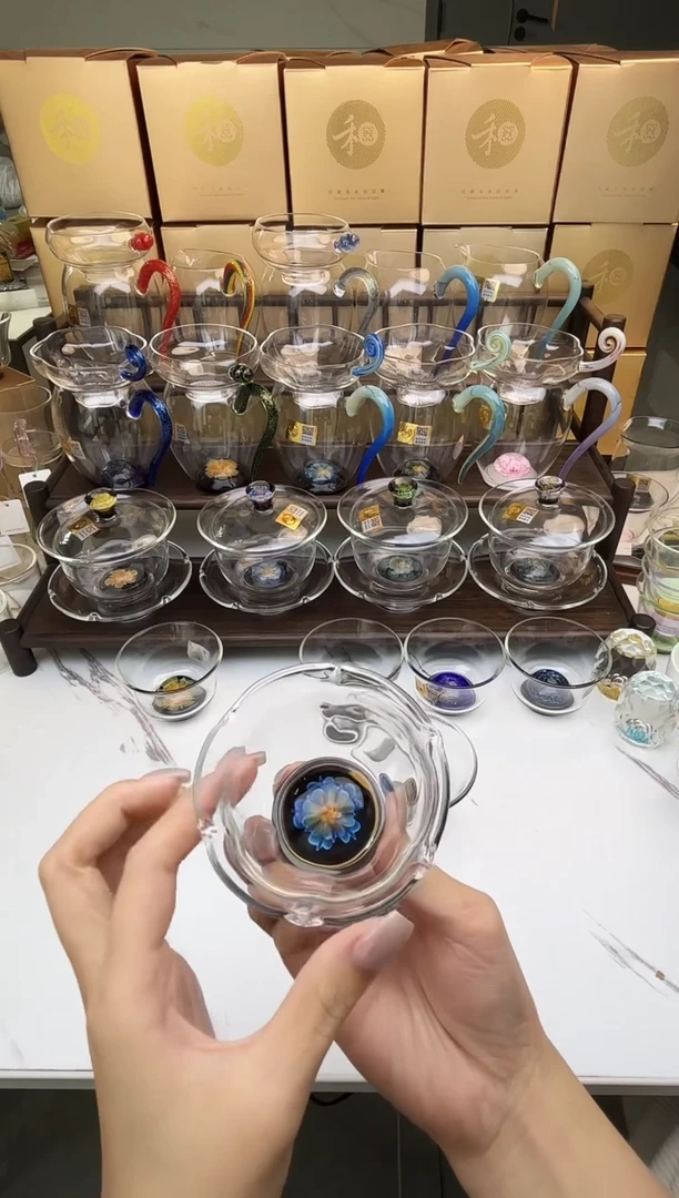 手工艺品玻璃依*禾器 宴里杯 普通盒