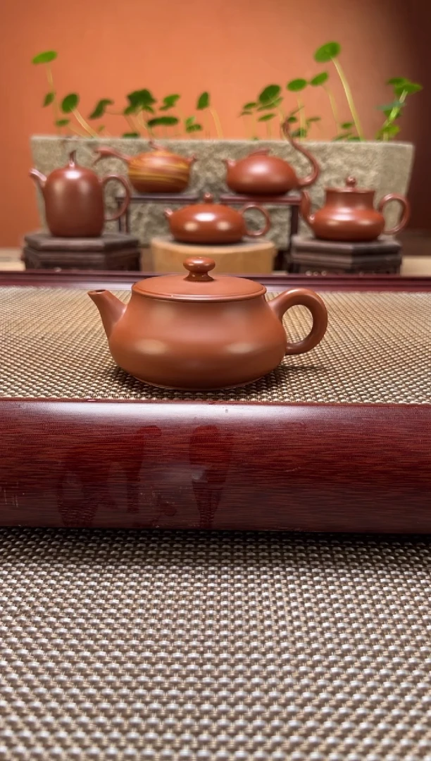 茶壶紫砂超薄胎高明炉 原矿朱泥 纯手制