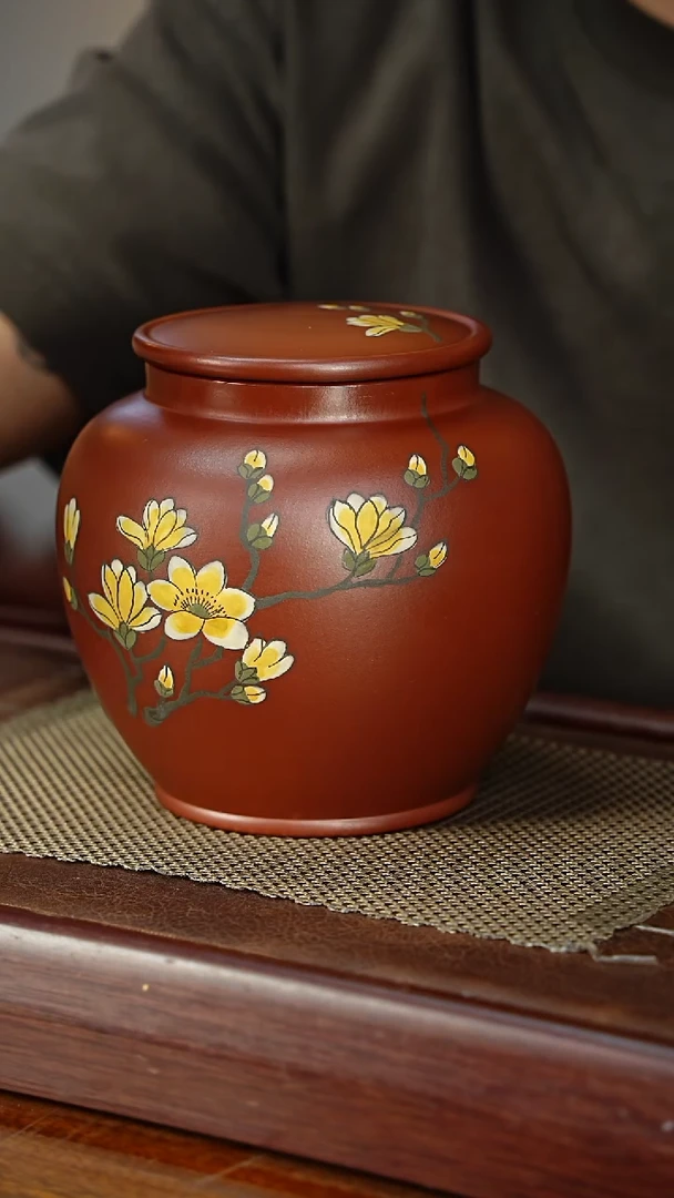 宜兴原矿紫砂茶叶罐