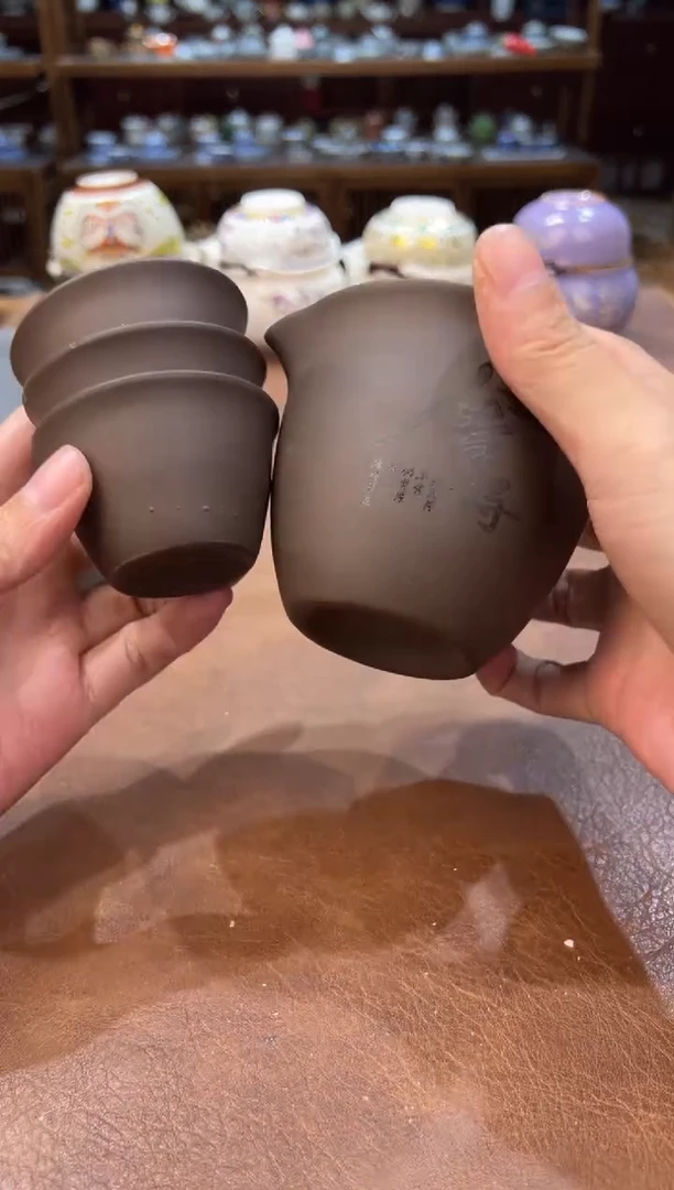 真的很便宜超好看会开片的旅行茶具