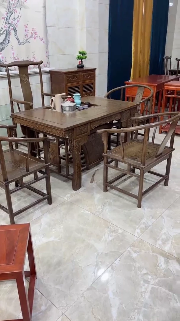 【闪购商品】鸡翅木类成套家具鸡翅木128茶桌