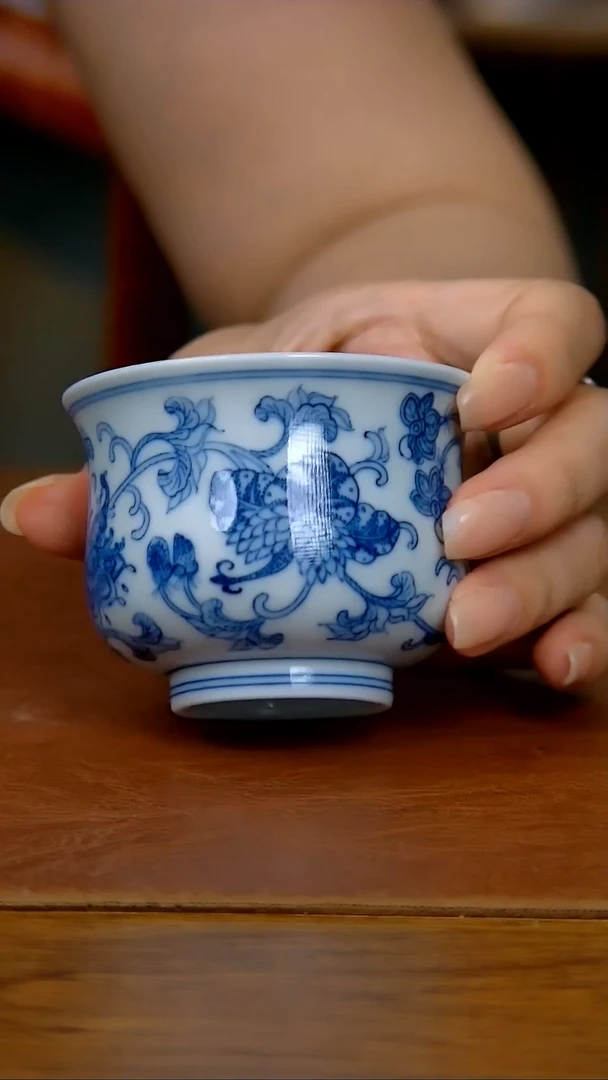 陶瓷佛手蝴蝶炉式杯（柴窑）