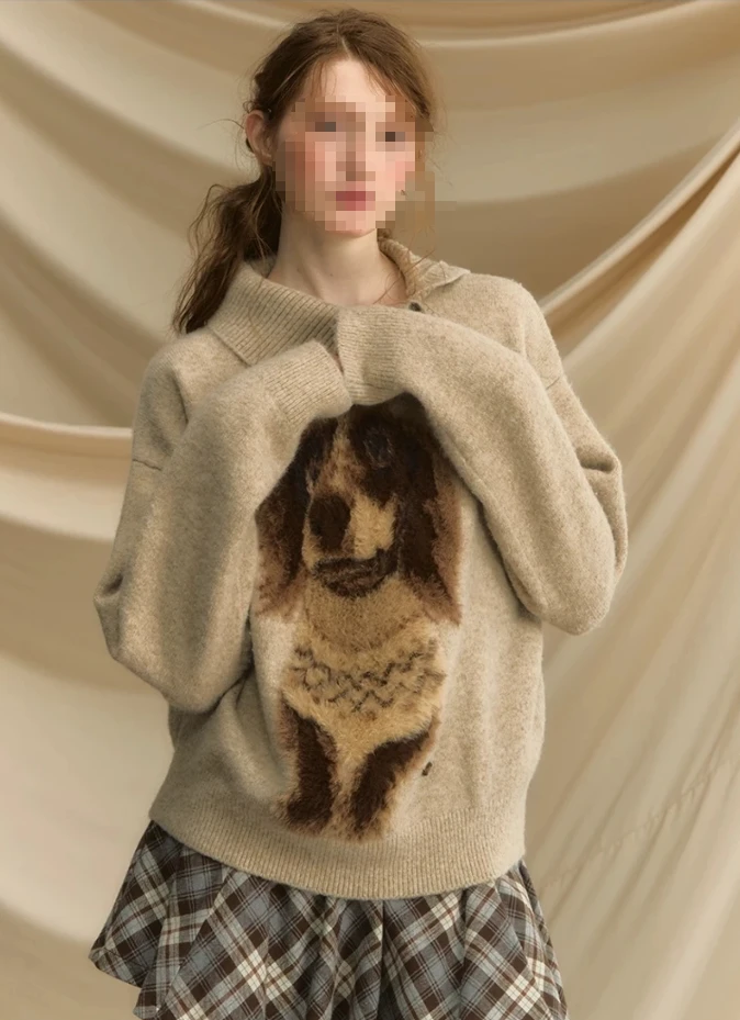 【狗狗毛衣】宽松女款腊肠狗毛衣狗韩版秋冬女毛衣毛针织衫