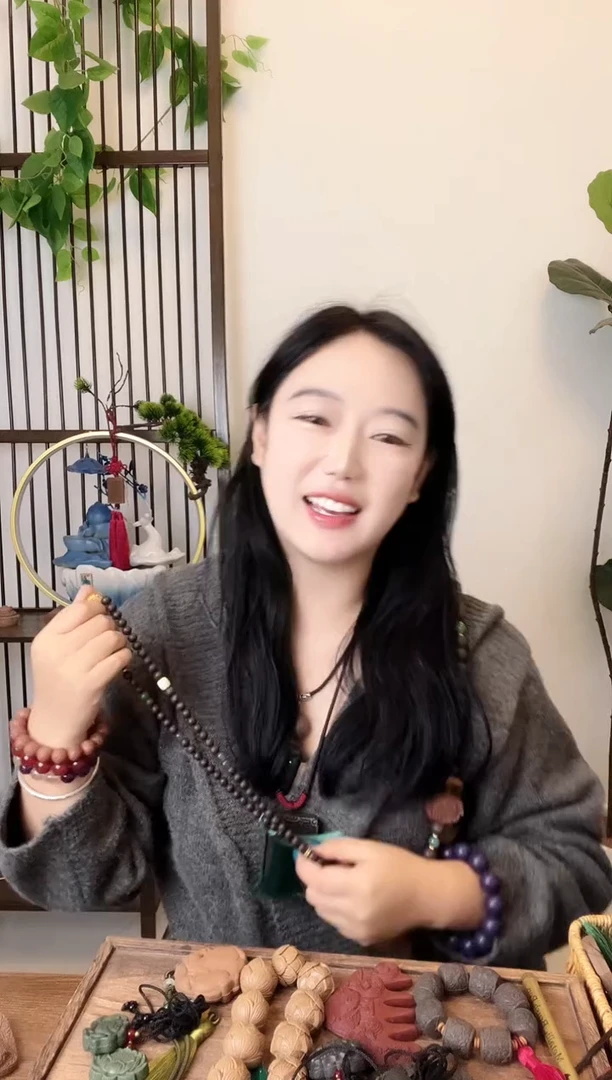 泥塑药龙涎108籽脖挂