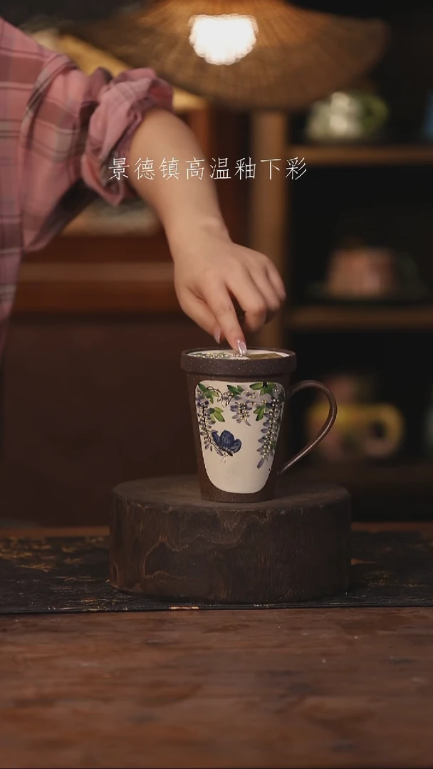 陶瓷景德镇高温釉下手绘陶瓷252