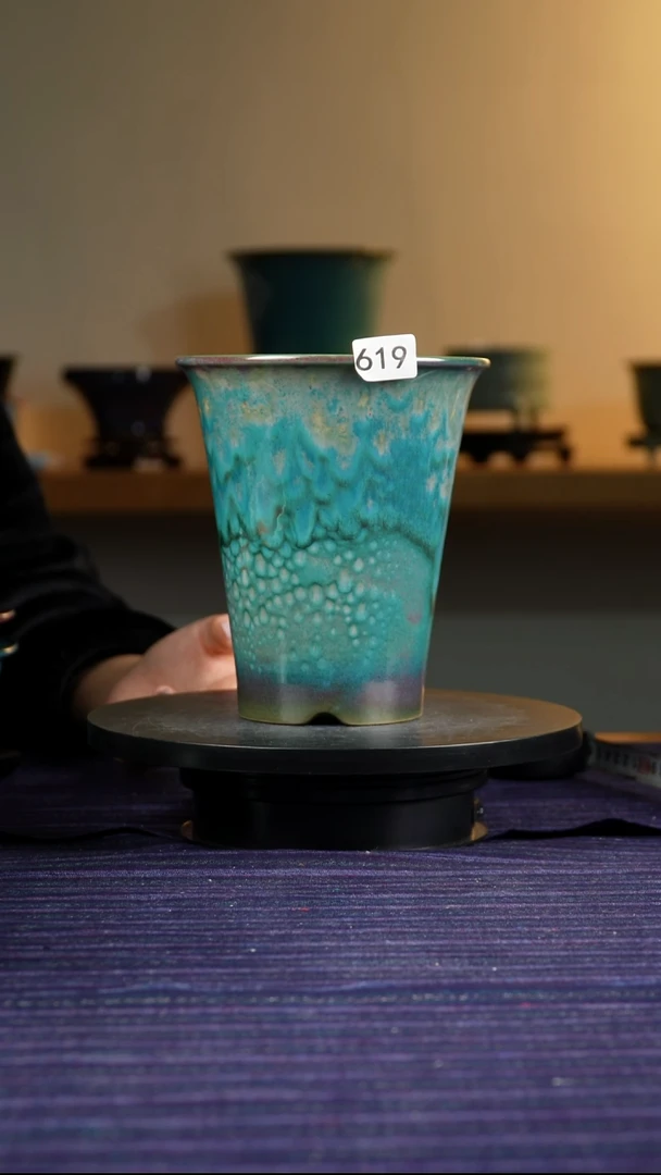 619窑变兰花盆17.5/16.5/15.5/13.5
