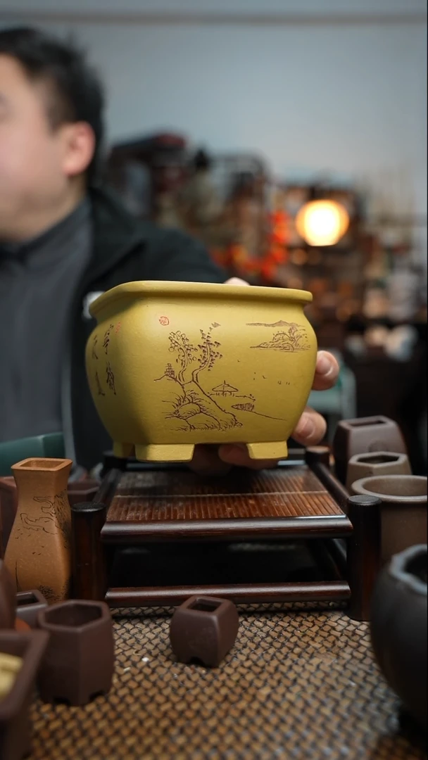 【闪购商品】紫砂花盆長木軒精品紫砂