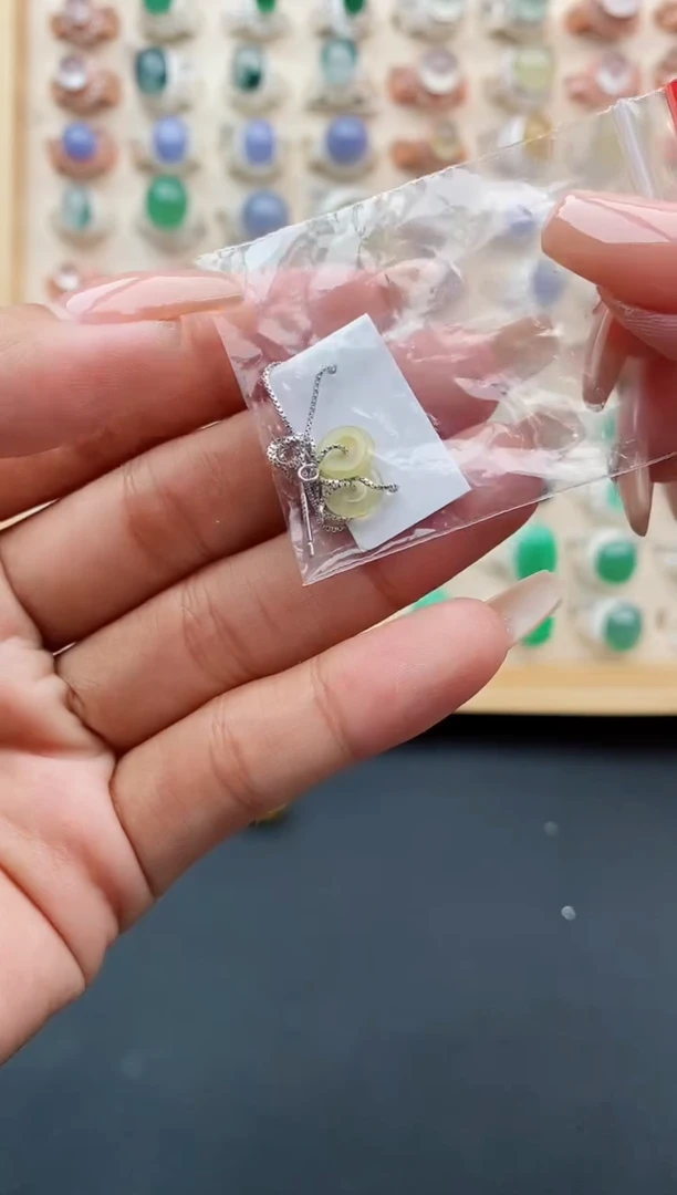 翡翠银S925镶嵌吊坠(不含链)缅甸天然A货翡翠 222