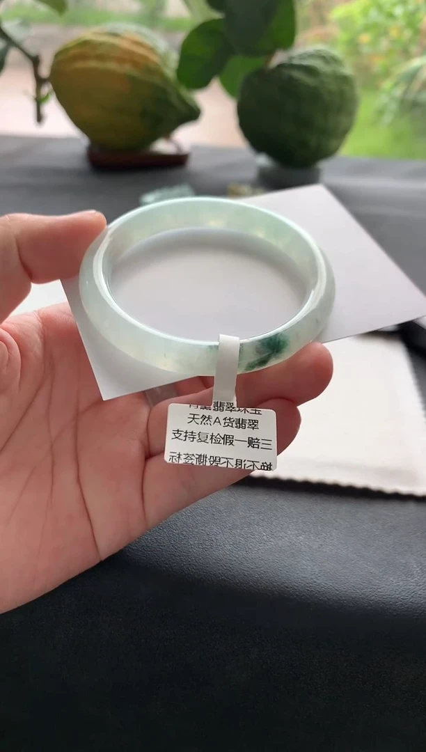 未镶嵌手镯翡翠53.8圆条买断Y1364