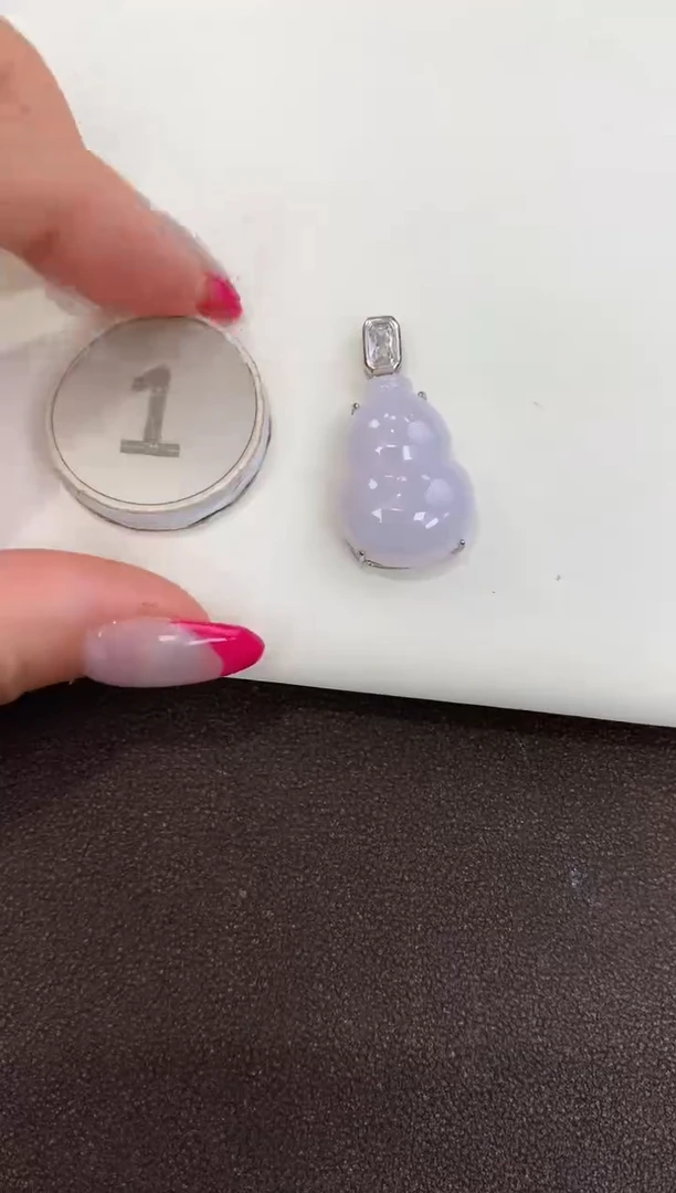 颈饰银S925镶嵌翡翠天然缅甸a货翡翠(多样性发其一