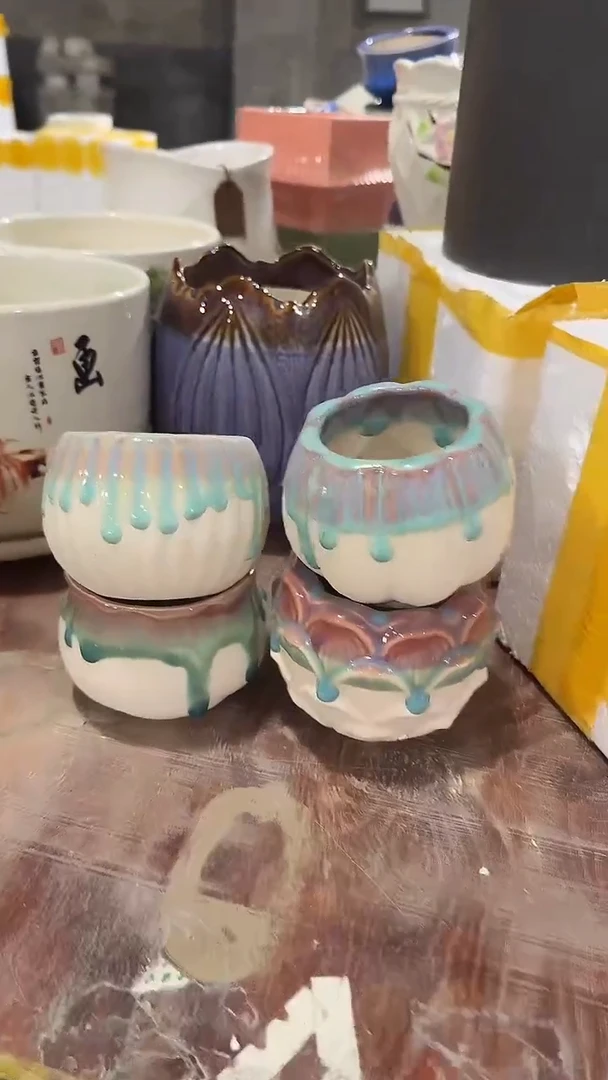 高温陶瓷花盆+E2