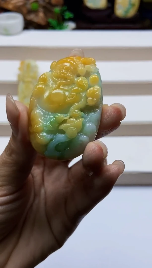 颈饰未镶嵌翡翠翡翠A货