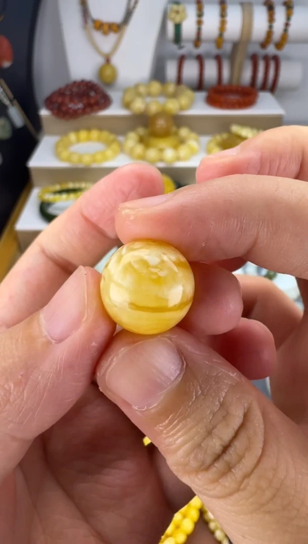 未镶嵌蜜蜡裸石蜜蜡圆珠