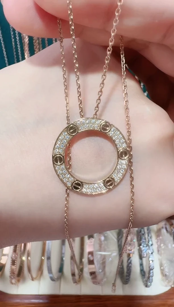 套链18K金镶嵌钻石套链