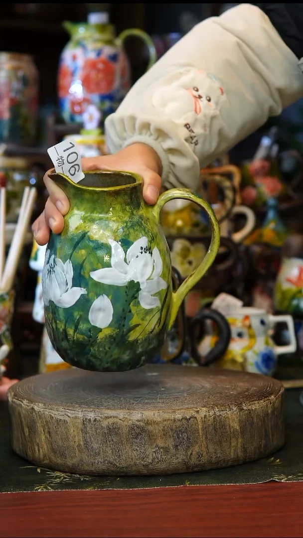 陶瓷106景德镇手工手绘釉下彩