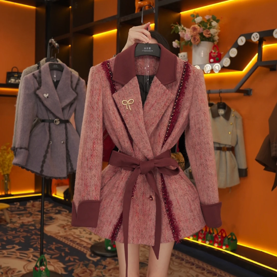 【vivian】白鸭绒羽绒服冬季设计师轻奢气质收腰外套LOVES-A1547