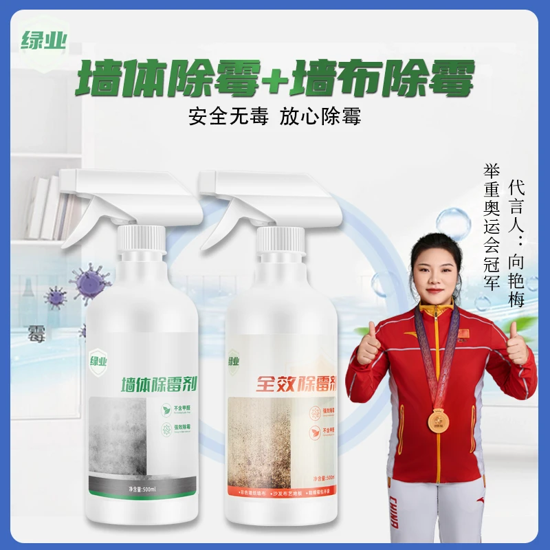 绿业【墙面墙纸除霉组合】墙体墙面除霉喷雾墙壁墙布墙纸除霉剂