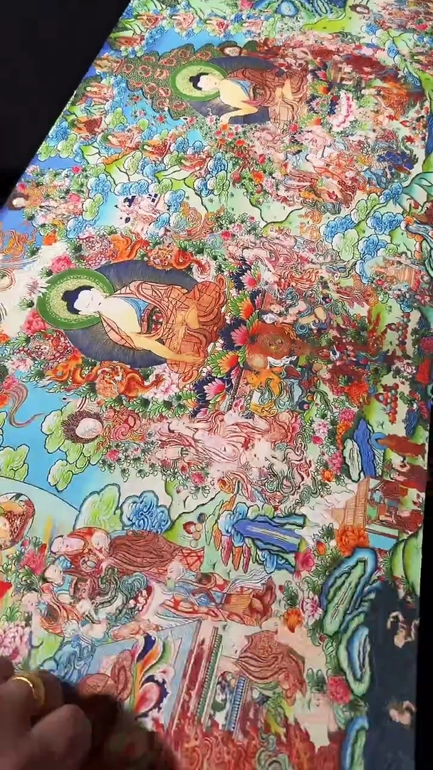 卷轴画藏式珍藏彩绘艺术馆76