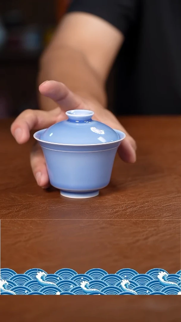 盖碗景德镇陶瓷纯手工手绘