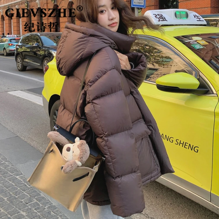 纪诗哲美拉德短款羽绒服女2025冬季新款宽松时尚流行爆款加厚外套