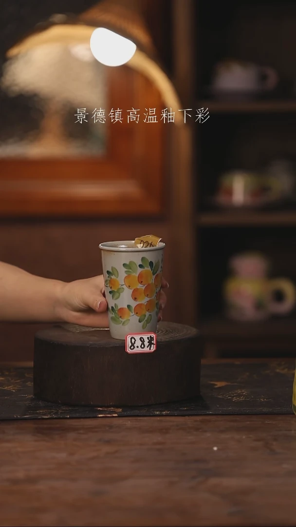 陶瓷景德镇高温釉下手绘陶瓷026