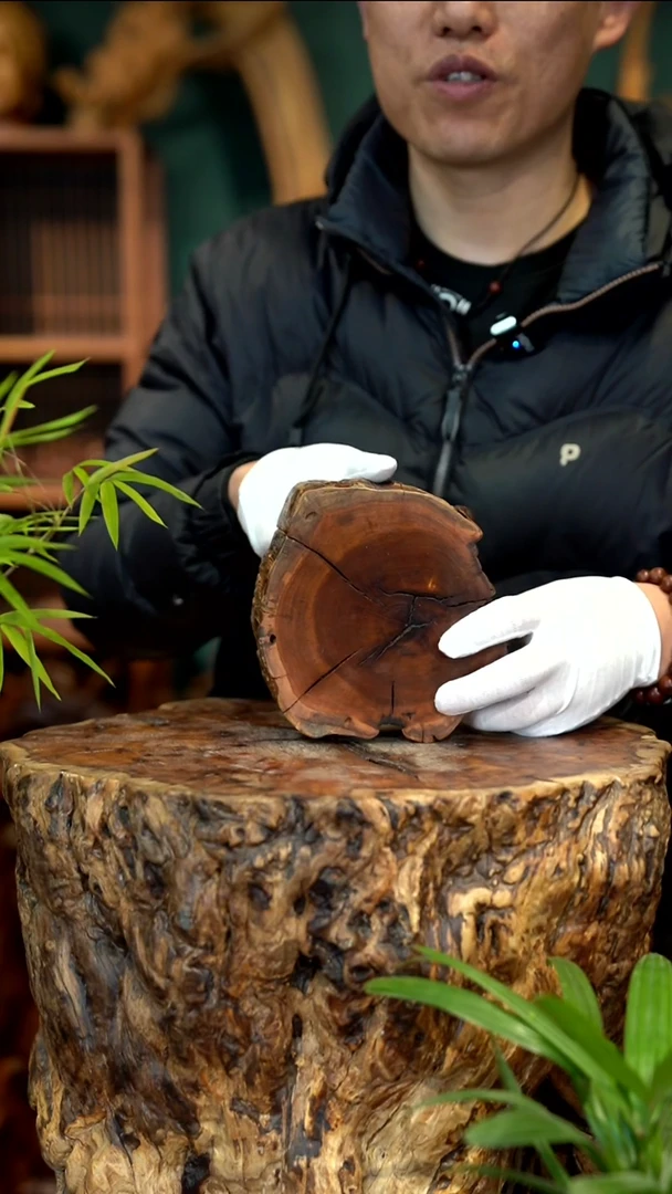 木雷击枣木底座