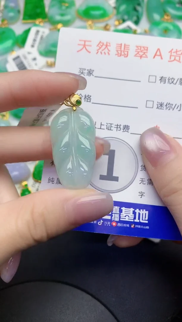 颈饰未镶嵌翡翠缅甸天然翡翠A货