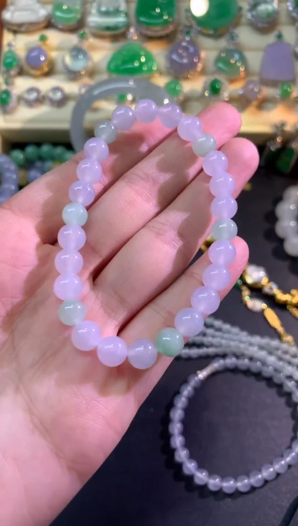 未镶嵌手串翡翠手串|1000+50
