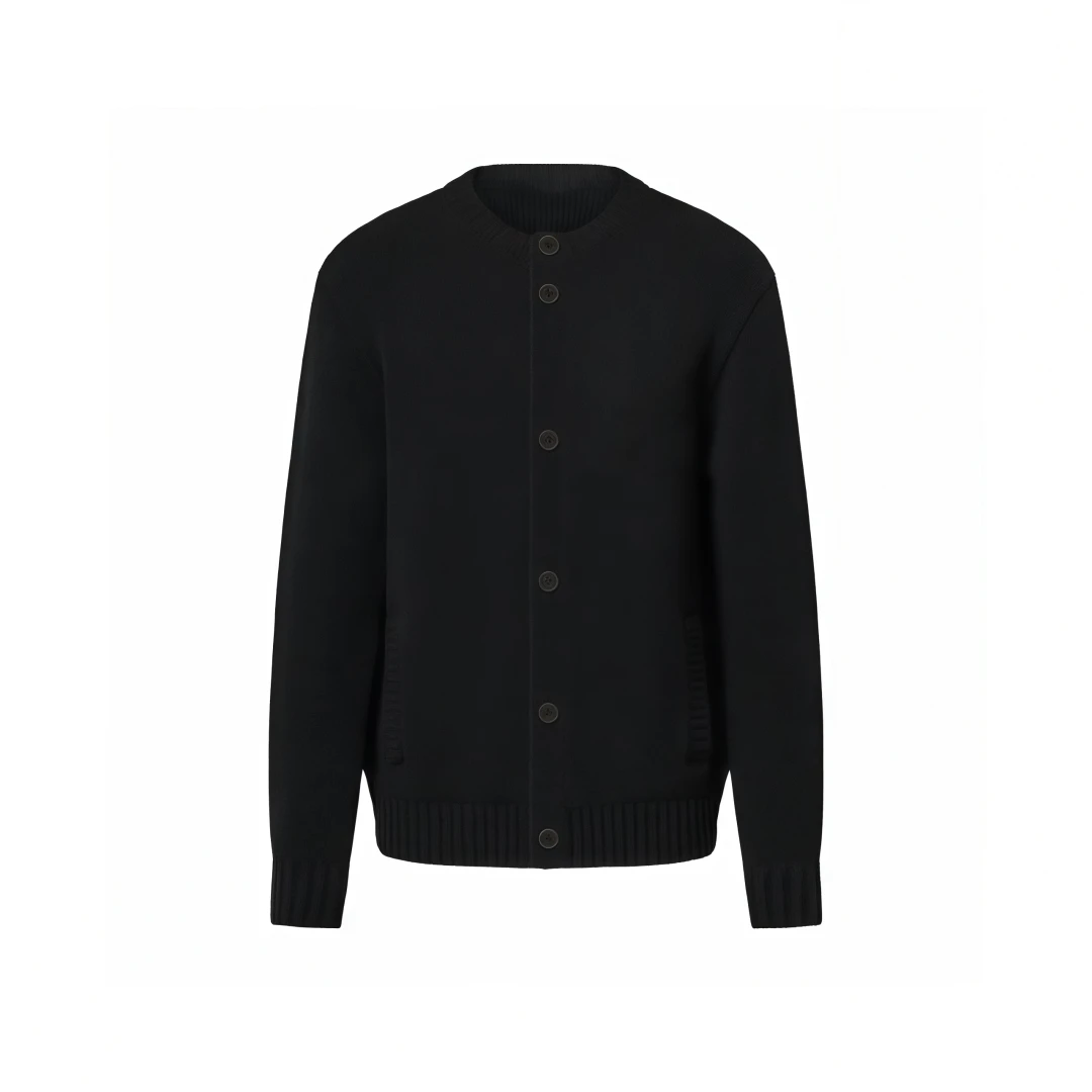 【彭彭甄选】25秋冬新款撞色字母标志针织外套A183