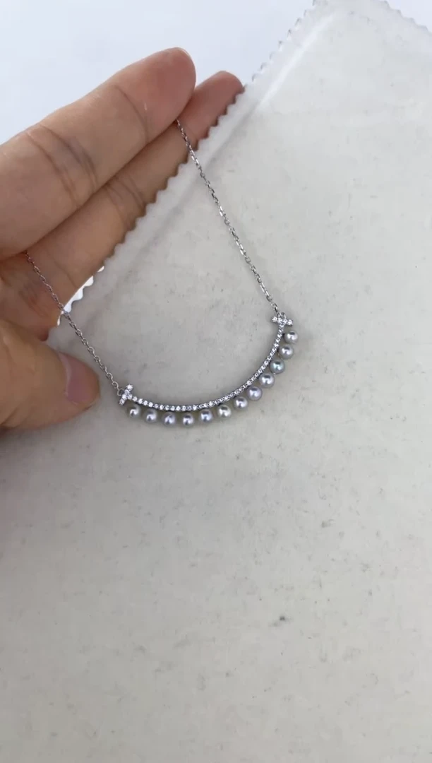 海水珍珠银S925镶嵌颈饰吊坠