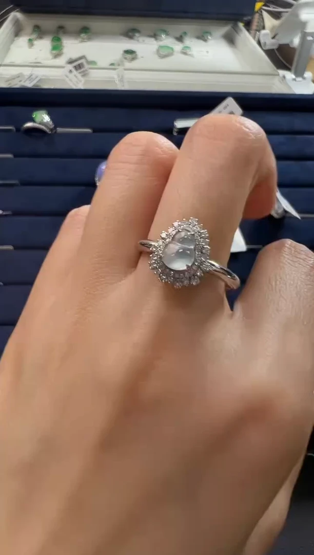 18K金镶嵌戒指翡翠KHY1206-053